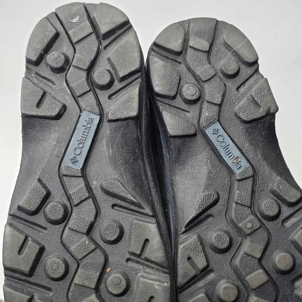 Columbia Snow King Men's Boots Size 10 Gray Black Suede Rubber Hiking Hi Shoes